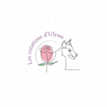 Logo crétion d'ulysse dans un cercle blanc
